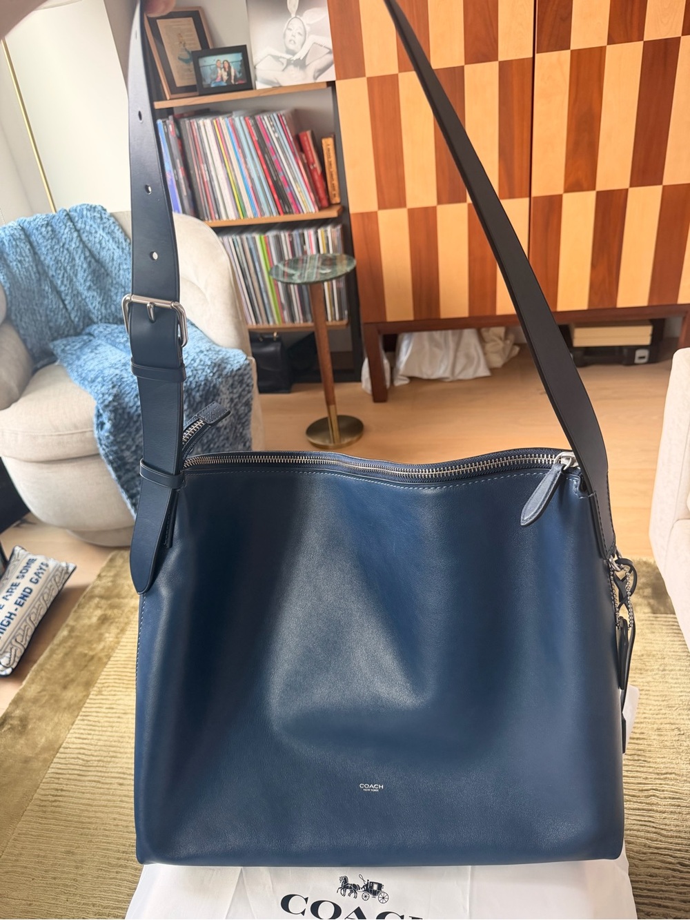 Coach Mott Messenger Navy (Largest size)